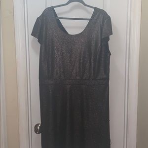 Bronze Pebbled Dress Plus Size